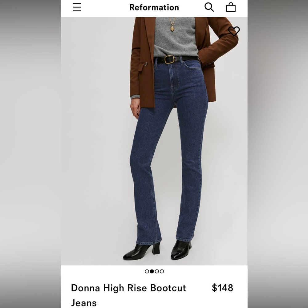 Reformation Donna High Rise Bootcut Jeans